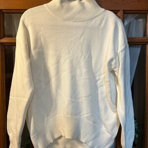 Melrose and Market Cream Turtleneck Sweater
